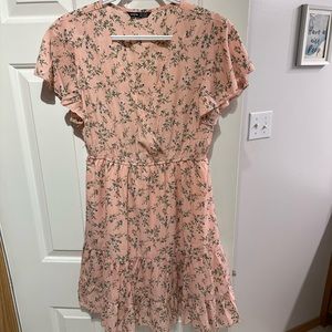 Pink Floral mini dress